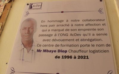 AcDev rendait hommage à ses membres disparus